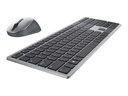 DELL KM7321W clavier Souris incluse RF sans fil + Bluetooth AZERTY Belge Gris, Titane