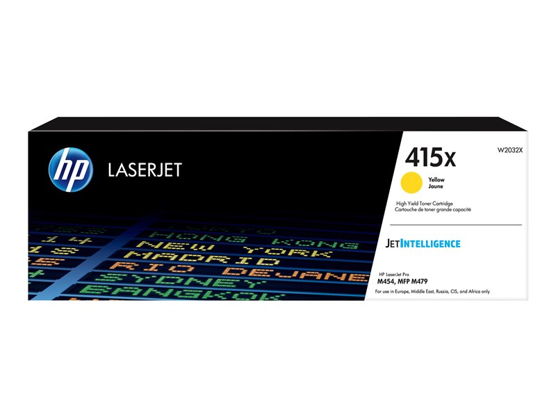 Cartouche de toner HP 415X Jaune à rendement élevé