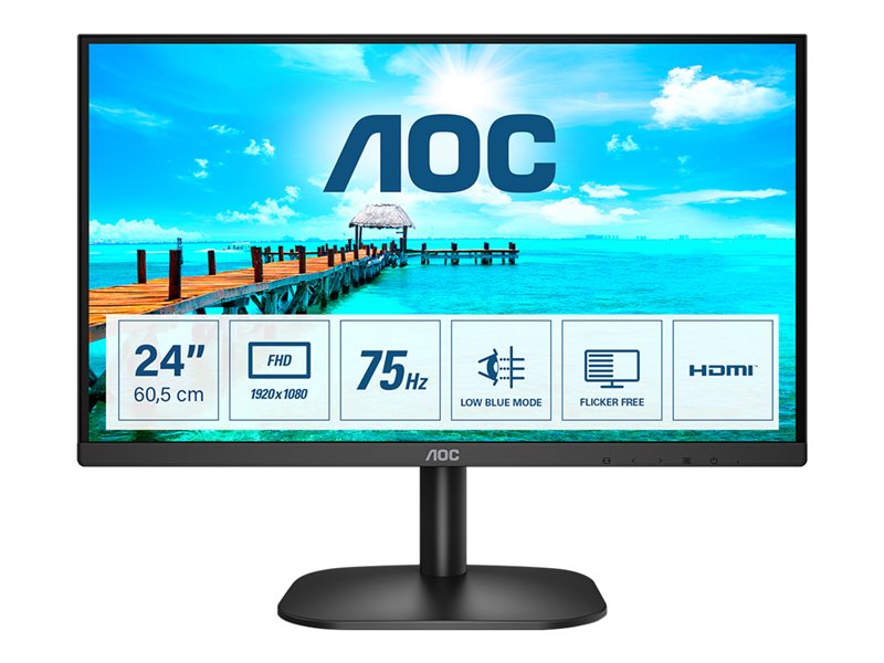 AOC 24B2 écran LED - Full HD (1080p) - 24"